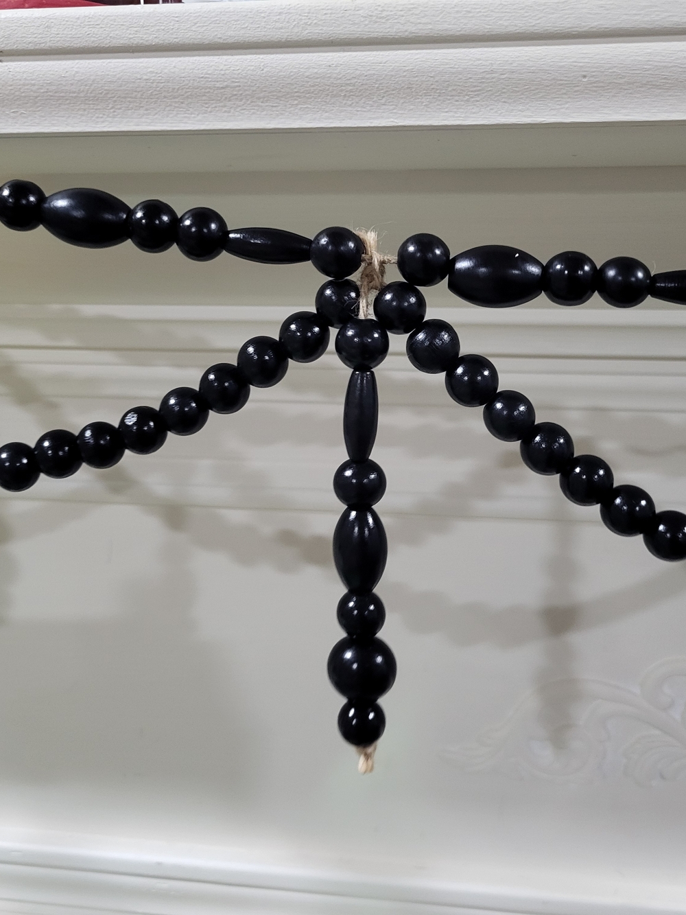 Ashland Black Wooden Bead Garland